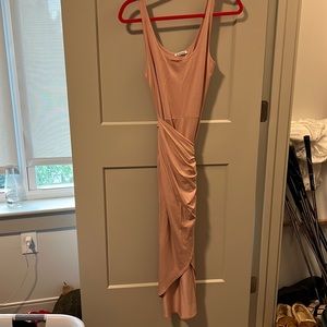 NEVER WORN Reformstion Kaila knit dress in blush